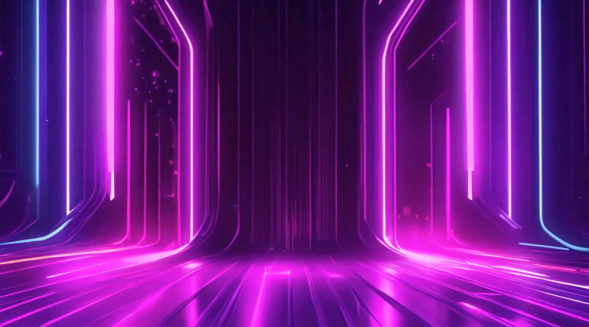 Vibrant Neon Tunnel Journey Dynamic Video Clip